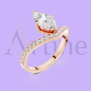 10K <b>Indian</b> Bridal <b>Ring</b> with Stone - Product Image 1