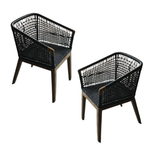 Usine directe chaise en osier de rotin chaise de salle à manger avec accoudoir chaise de salle à manger en matériau naturel prix de gros - Product Image 5