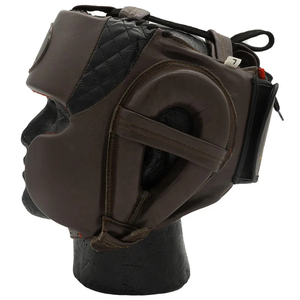 Casque de boxe en cuir PU, casque de protection unisexe pour adulte, couleur unie, fermeture à lacets, protection de la tête pour le sport - Product Image 6