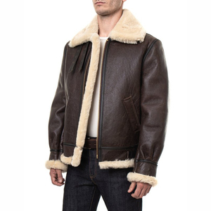 2025 New Fashion Lamb Leather <b>Jacket</b> <b>for</b> <b>Men</b> Pakistan Made Low MOQ Heavyweight Breathable <b>Men's</b> Leather <b>Jackets</b> Wholesale - Product Image 3