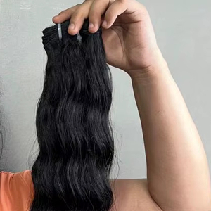 Extensions de cheveux ondulés bruts indiens divers corps vagues crépues droites profondes 20-24 pouces Extensions de cheveux humains à fermeture - Product Image 1