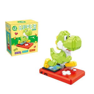 Micro-blocs Super Mario Yoshi en plastique ABS, modèle de dessin animé DIY, jouet éducatif pour filles, cadeau idéal - Product Image 1