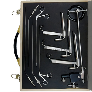 Set de Laringoscopia Manual Directa de Acero Inoxidable de Calidad Premium, Instrumentos Quirúrgicos Directos de Fábrica, Base para ORL, Fibra Óptica, CE ISO - Product Image 5