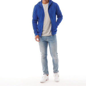 Sweat à capuche en molleton de coton épais pour homme, style streetwear, coupe régulière, design confortable, poche respirante pour - Product Image 2