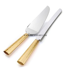 Juego de 2 servidores de pastel de acero inoxidable pulido con espejo y juego de cuchillos recién llegado, artículos de plata clásicos, servidor de pastel de cocina único - Product Image 2