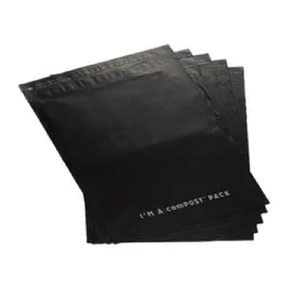 Bolsas de mensajería compostables de almidón de maíz de base biológica PLA ecológico para embalaje de envío a granel para fines de comercio electrónico - Product Image 1