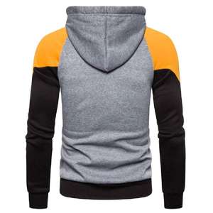 Sweat à capuche décontracté pour homme avec tissu en polaire doux, manches longues, design raglan, coupe confortable, haut de sport décontracté, vêtements décontractés - Product Image 2