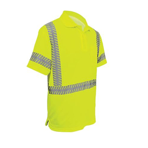 2024 New Arrival Hi <b>Vis</b> Polo <b>T</b>-<b>Shirts</b> Breathable <b>High</b> Visibility Construction Safety Work Clothing Reflective Water Proof - Product Image 3