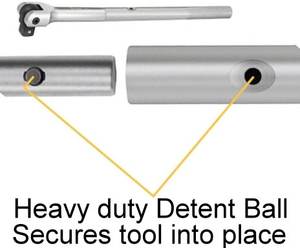 Cabezal de Trinquete Intercambiable de 1 Pulgada y 24 Dientes con Tubo de Acero - Product Image 6