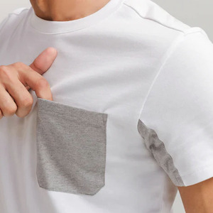 เสื้อยืดแขนสั้นสำหรับผู้ชายผ้าฝ้าย/ใยไผ่ระบายอากาศได้ดีป้องกันรอยยับของ2025 - Product Image 2