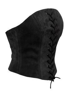 Corset vintage à lacets de qualité authentique disponible pour femmes en couleurs vives à prix raisonnables - Product Image 3