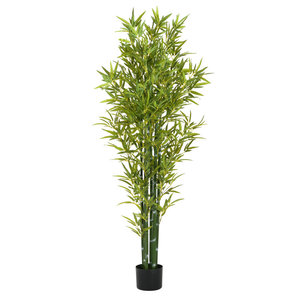 Set 2 72 \ "Real Touch Árboles de bambú artificiales Verde natural para exteriores Seda de plástico para Navidad Acción de Gracias Pascua - Product Image 5