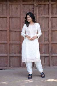 Salwar Kameez de la Serie Kf en Algodón Cambric Puro con Función de Secado Rápido, Estilo Tradicional para Fiestas - Todas las Temporadas - Product Image 5