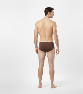 Natural Dailywear Brown <b>Men</b> Cotton Briefs Soft Stretch Breathable Fabric Offering Relaxed Comfort - Product Image 2