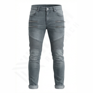 Pantalones Vaqueros para Hombre con Logotipo Personalizado, Último Diseño, Transpirables, con Botones Decorativos, de Secado Rápido, para Primavera e Invierno, Venta al Por Mayor, OEM - Product Image 1