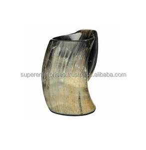 Taza de cuerno de vaca africana para beber cerveza, decoración interior, diseño de Material único, el mejor par - Product Image 6