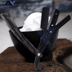 Maquinilla de afeitar clásica de acero inoxidable de borde recto para salón profesional para afeitado y aseo de precisión - Product Image 4