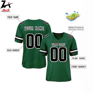 Maillots de football américain personnalisés de haute qualité, respirants, imprimés par transfert thermique, 100% polyester, sur mesure - Product Image 4