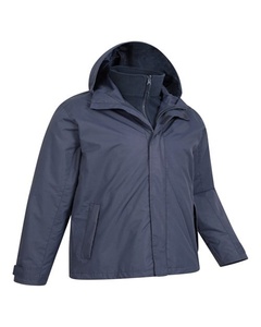 Chaqueta cortavientos de invierno personalizada de talla grande para hombre con forro polar interior Nuevo diseño Estilo de moda - Product Image 2