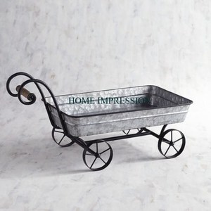 Plateau galvanisé de luxe personnalisable poli brillant avec poignée en corde pour la décoration de jardin à la maison disponible en gros pour commande en gros - Product Image 4