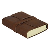 Carnet de notes A5 en cuir véritable Crazy Horse, couverture rigide, journal de voyage vintage, avec pochettes pliables pour prise de notes, cadeau 200 pages