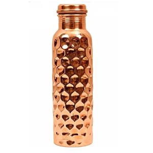 Bouteille de luxe en cuivre pour des avantages pour la santé meilleure qualité et bien poli diamant martelé Design utilisations pour le bureau et les cadeaux - Product Image 1