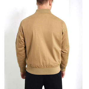 Veste bomber vintage légère en denim de laine imperméable pour homme, col montant, logo sur le devant, pour la chasse et le travail en extérieur - Product Image 3