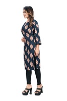 Crape Kurti Most Exporot Indian Impreso Diseño moderno Trend Setter Fancy Trendy Kurti Superventas Impresionante diseñador
