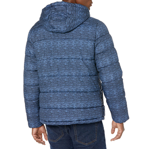 Blouson matelassé pour homme, col montant, imperméable, réversible, décontracté, mode urbaine, manches longues, vente en gros, OEM - Product Image 3