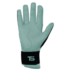 Guantes de bateo de béisbol de piel auténtica de piel de cabra con puño corto, guantes de bateo de softbol de entrenamiento para hombres jóvenes personalizados - Product Image 2