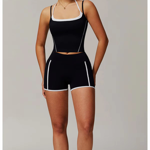 Two Neck Hanging Beautiful Back Yoga Vests, High Intensity Running, Fitness, Naked Strap <b>Underwear</b> - Product Image 5