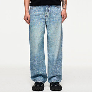 กางเกงยีนส์ของผู้ชายมาใหม่ล่าสุดดีไซน์ใหม่ผ้าเดนิมสไตล์ฮิปฮอปไฮสตรีทกันน้ำฤดูใบไม้ผลิ - Product Image 1