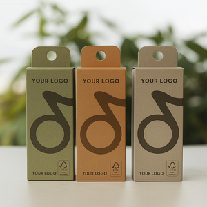 Caja de Embalaje Plegable Plana Pequeña Directo de Fábrica con Gancho para Colgar para Banco de Energía, Diseño Personalizado Gratuito - Product Image 2