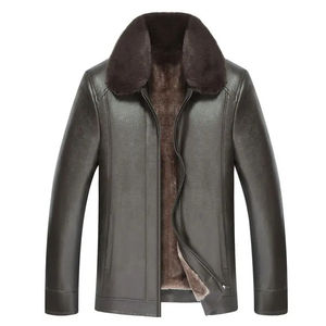 แจ็กเก็ตหนังแคนวาสสำหรับผู้ชาย, แจ็กเก็ตหนังแคชเมียร์กันน้ำและระบายอากาศได้ดีสไตล์สตรีทไฮสตรีทสำหรับฤดูหนาว - Product Image 1