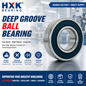Rodamientos de Bolas de Ranura Profunda de Acero Cromado Marca HXK 6300 6301 6302 6303 6200 6201 6202 6203 6004 6005 6006 6007 6012 ZZ 2RS - Product Image 1