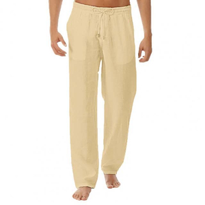 Nouveau pantalon cargo décontracté pour homme, couleur unie, 100% coton, respirant, pantalon d'automne - Product Image 3