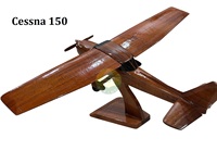 Modelo de Avión de Madera Cessna 150/172/210 a Escala, de Fábrica en Vietnam, Modelos de Helicópteros de Madera para Escritorio