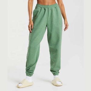 2025 logotipo personalizado ropa de mujer Pantalones de chándal de algodón transpirable pantalones de lana con cordón en la cintura Pantalones de mujer OEM - Product Image 1