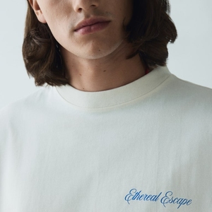 Camisetas de algodón de alta calidad para hombre, estilo informal, manga corta, cuello redondo, teñido liso, en blanco, de gran tamaño, personalizable, sólido - Product Image 2