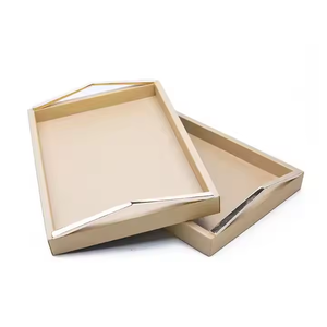 Perfecta para servir y organizar. Elegante bandeja de madera para el hogar y la vajilla de glowin fashion. - Product Image 3