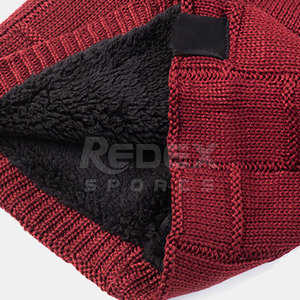 Venta directa de fábrica Bajo MOQ Beanie Sombreros Precio barato Etiqueta privada Jacquard Beanie Sombreros para venta en línea - Product Image 5