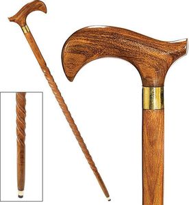 Cannes et bâtons de marche en bois marron Shisham élégants et fonctionnels parfaits pour la randonnée, le camping et les activités de plein air. - Product Image 1