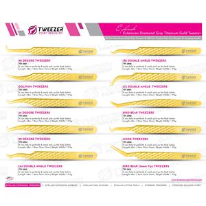 Pinzas para pestañas de acero inoxidable duraderas más vendidas Agarre de diamante no corrosivo Punta de fibra puntiaguda Etiqueta privada Herramienta para cejas - Product Image 6