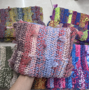 Cagoule en détresse tricoté casquette hommes Camouflage polaire floue cagoule masque femmes hiver extérieur garder au chaud froid plein visage Ski chapeau - Product Image 3