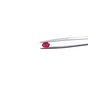 Rubis naturel du Mozambique non traité, calibré, en forme de coussin ovale, 4x6mm, 5x7mm, 6x8mm, rouge rose, poli à la chaleur, en verre - Product Image 5