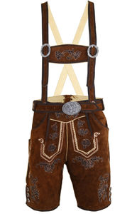 Customizable <b>Men's</b> High Street Style <b>Short</b> Lederhose Real <b>Leather</b> Bavarian Traditional Oktoberfest Trachten German Lederhosen - Product Image 5