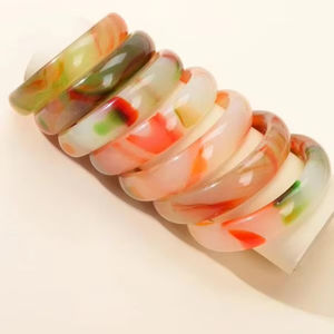 ผลิตภัณฑ์เครื่องประดับที่ดีกำไลข้อมือและกำไลข้อมือสายดี & เชื่อมโยงกำไลข้อมืออะคริลิคเรซิ่นดอกไม้กำไลเครื่องประดับสำหรับ - Product Image 1