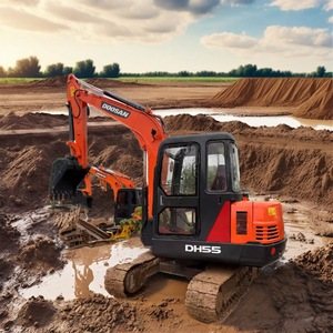 Escavadora Original Doosan DH55 de 5 Toneladas, Escavadora de Esteira Econômica para Escavação de Valas/Reforma de Jardins à Venda - Product Image 1
