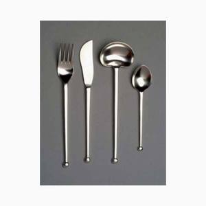 Juego de cubiertos de plata de acero inoxidable con increíble diseño de mango Juego de Cubiertos de aspecto único de lujo para restaurante Boda Hogar - Product Image 5