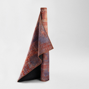 Alfombra Moderna Plegable y Lavable con Diseño Abstracto Turco Art Deco en Terracota Azul, Impresión Digital, OEM ODM - Product Image 3